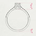 Каблучка Солітер Вічність 0.4 ct — фото 10