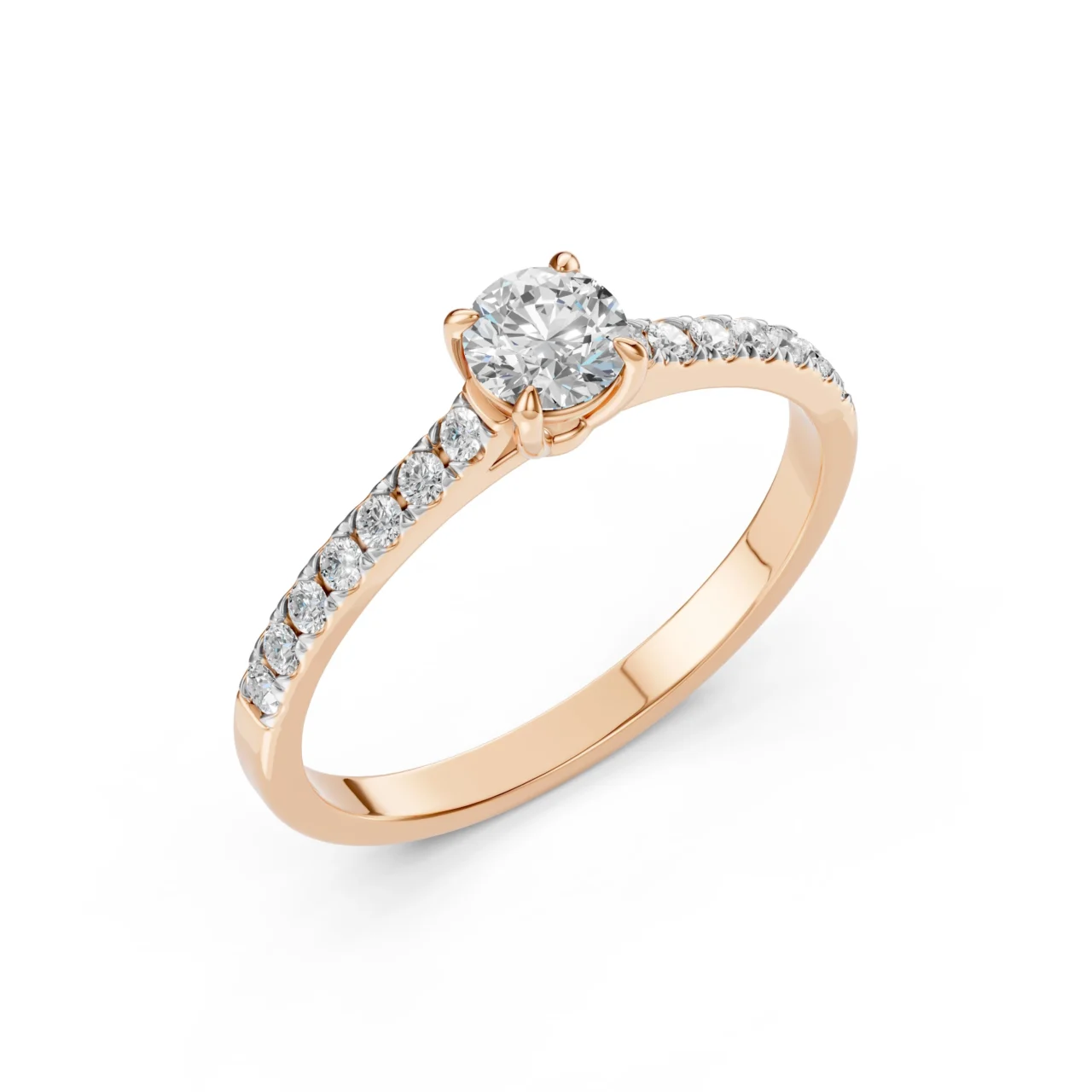 Каблучка Солітер Вічність 0.5 ct — фото 6