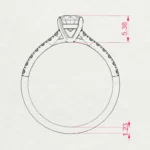 Каблучка Солітер Вічність 0.5 ct — фото 10