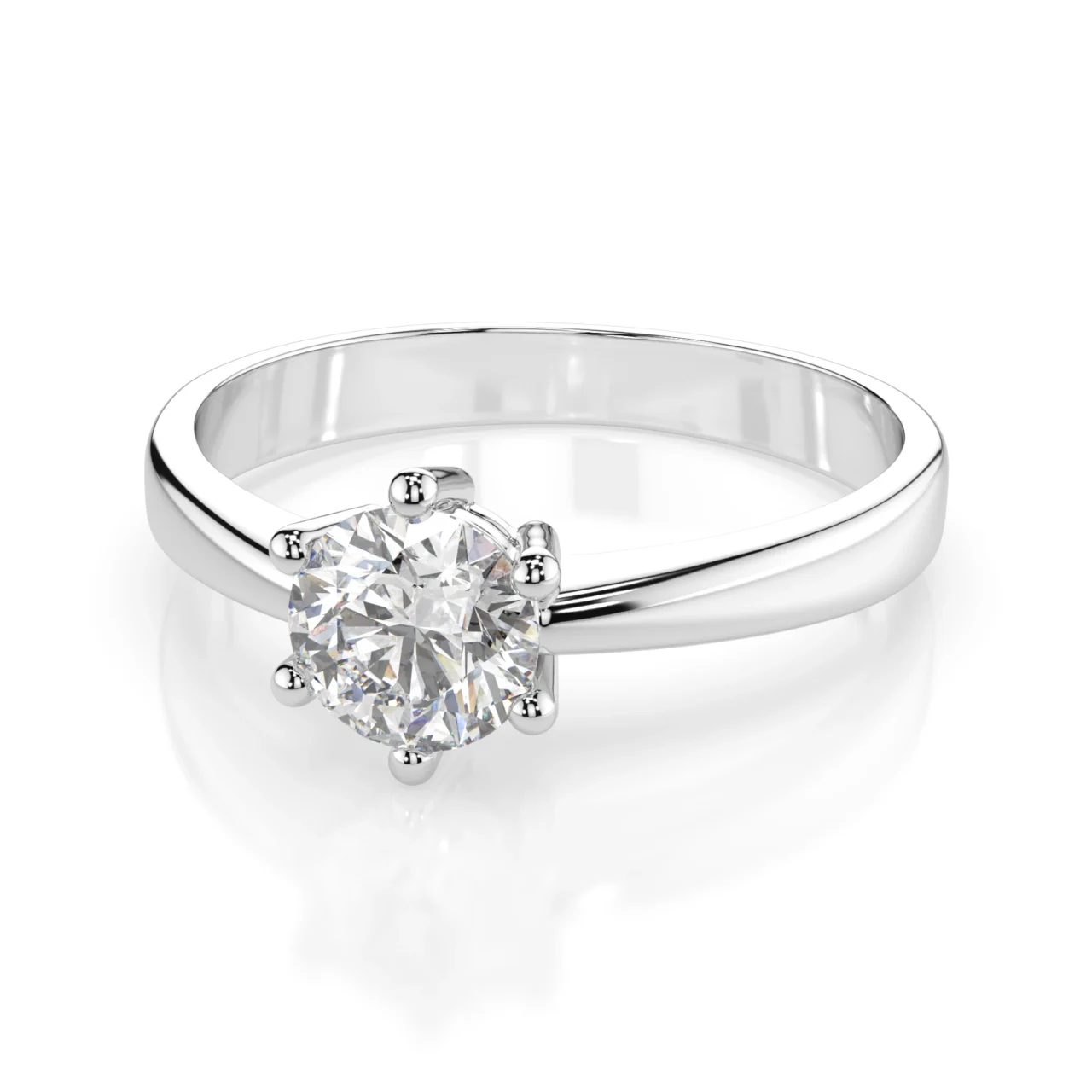 Каблучка Солітер 0.4 ct — фото 2