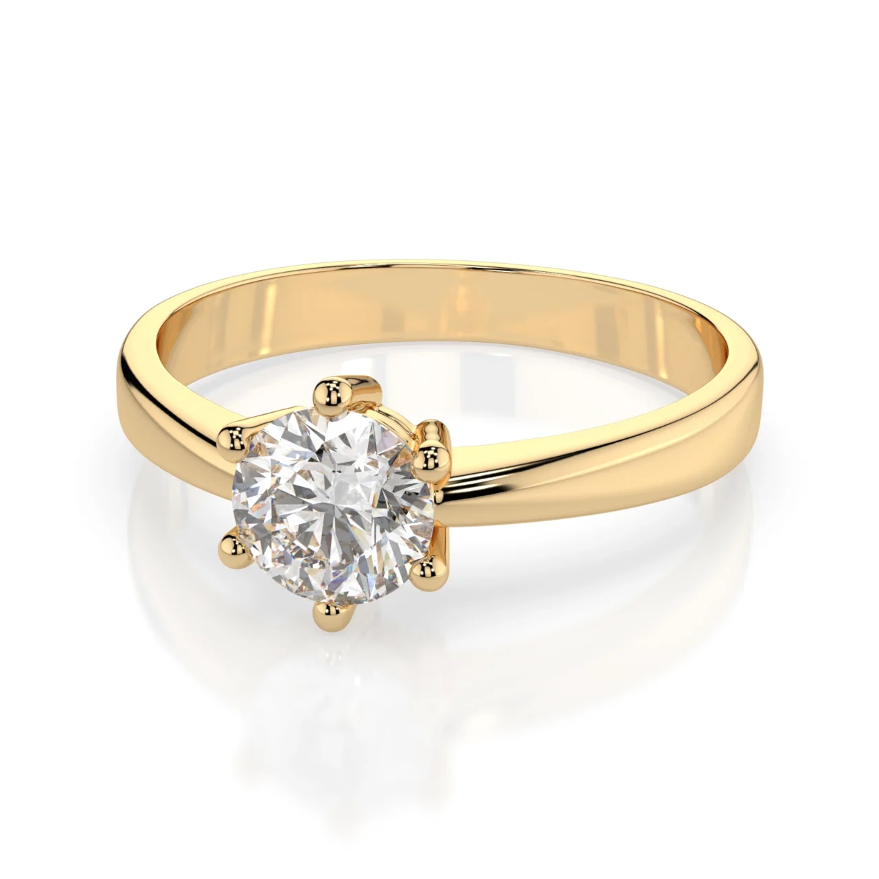 Каблучка Солітер 0.4 ct — фото 5
