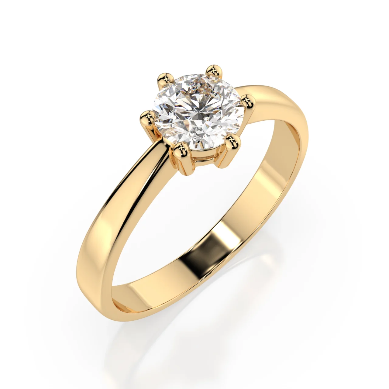 Каблучка Солітер 0.5 ct — фото 3