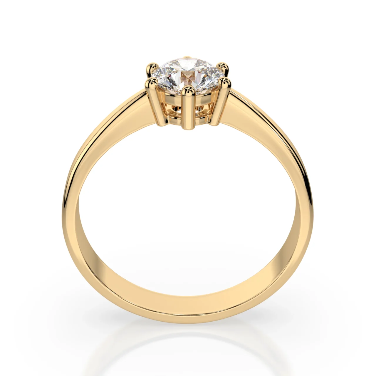 Каблучка Солітер 0.5 ct — фото 4