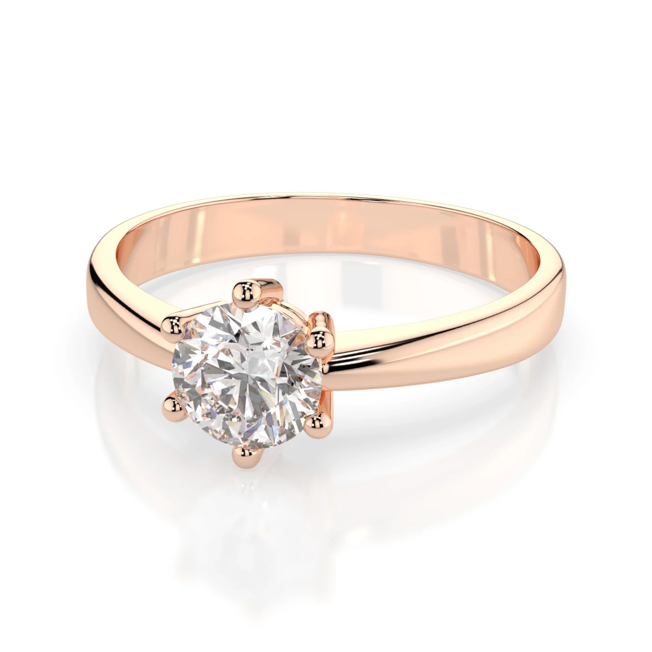 Каблучка Солітер 0.5 ct — фото 8