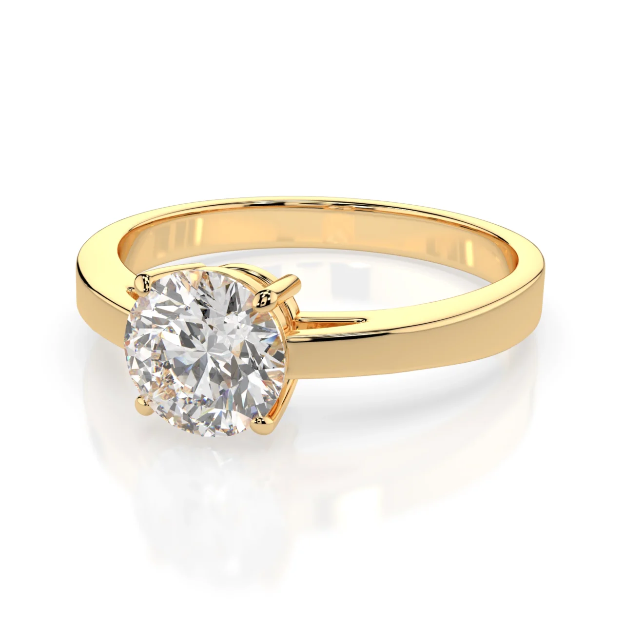 Каблучка Солітер 0.7 ct — фото 5