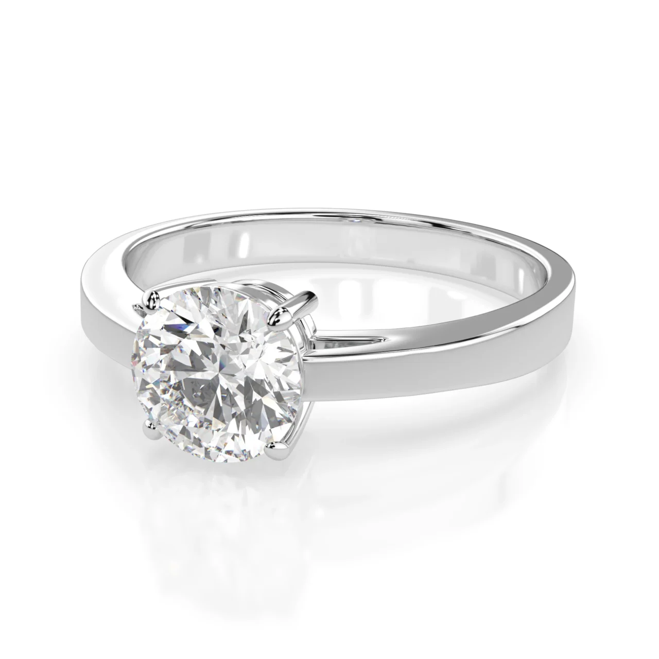 Каблучка Солітер 1.0 ct — фото 2