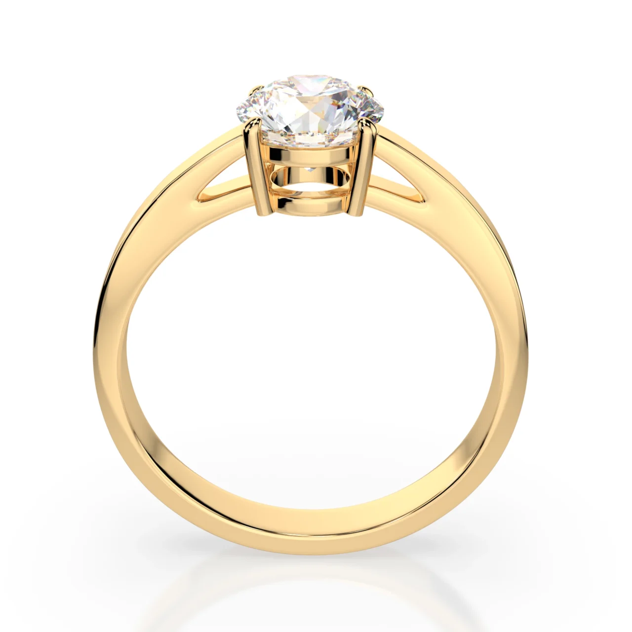 Каблучка Солітер 1.0 ct — фото 4