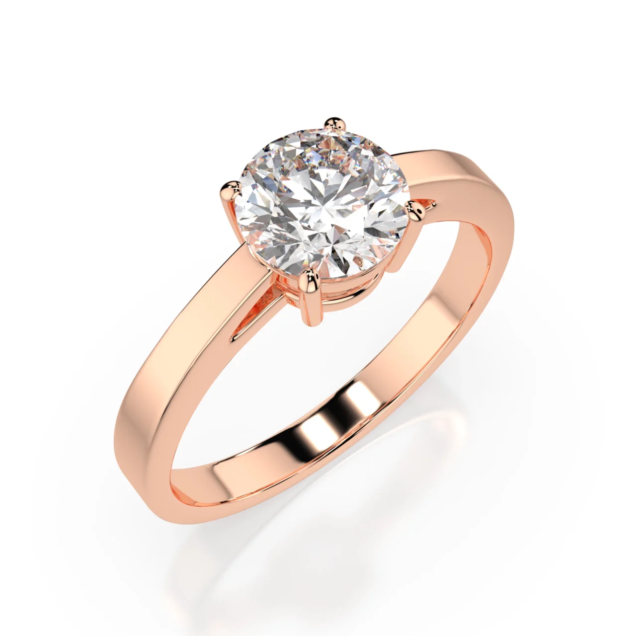 Каблучка Солітер 1.0 ct — фото 6