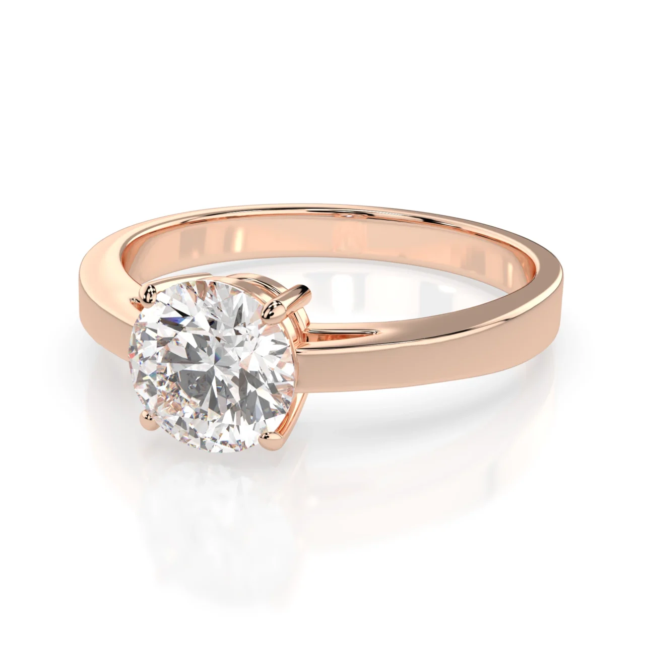 Каблучка Солітер 1.0 ct — фото 8