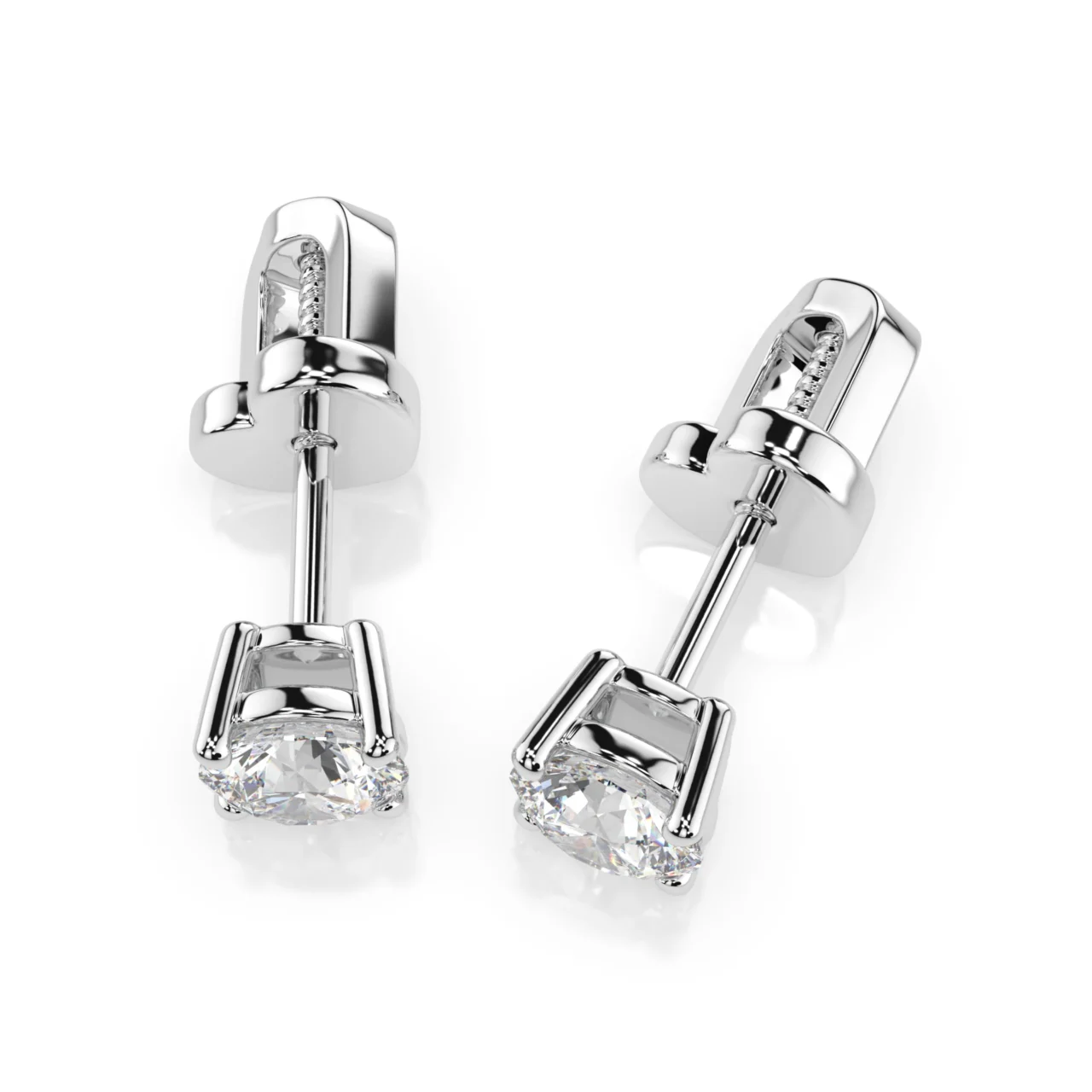 Сережки Солітер 0.6 ct