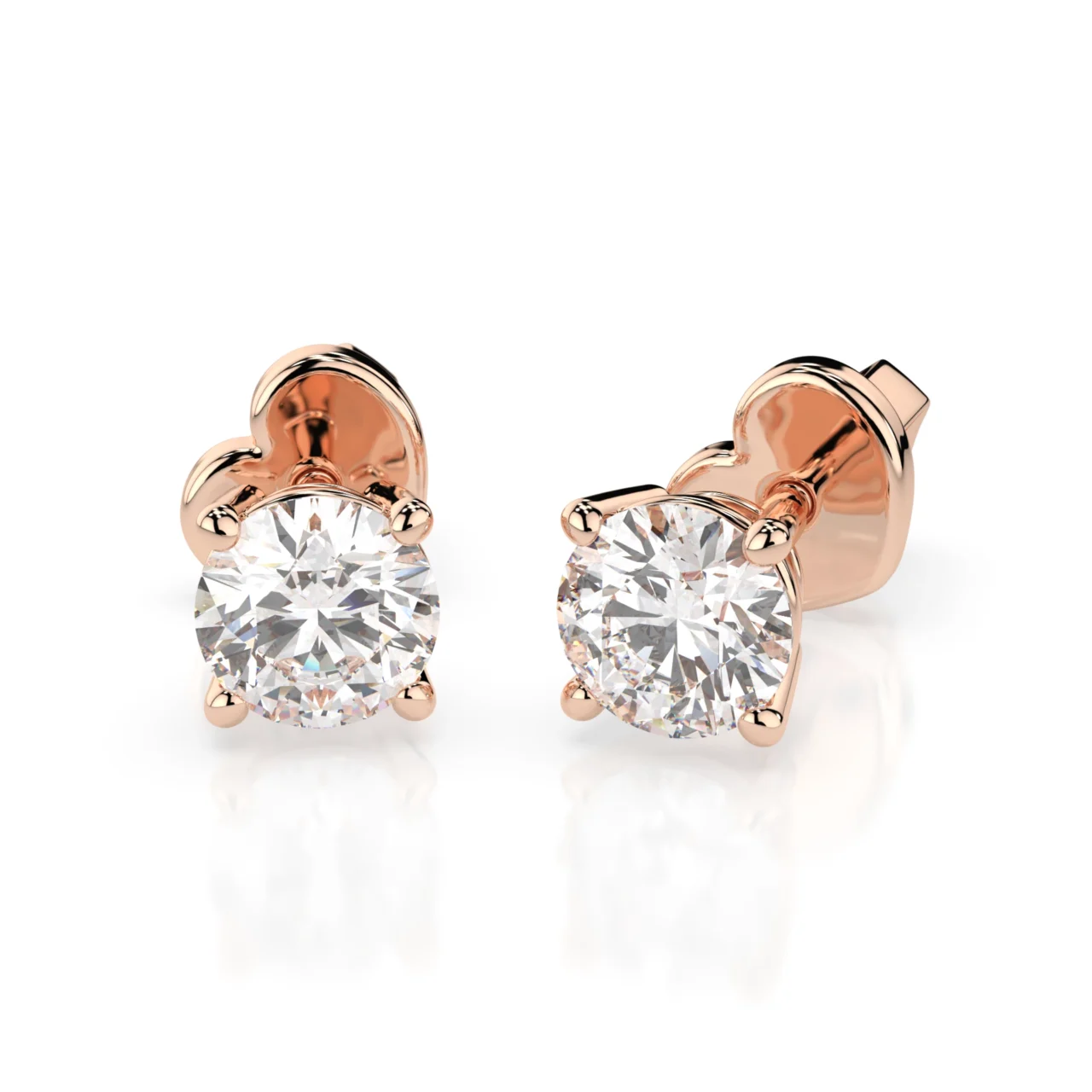 Сережки Солітер 0.6 ct — фото 6