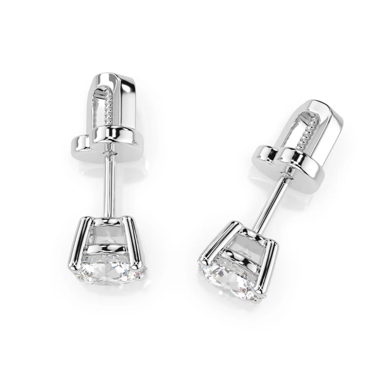 Сережки Солітер 1.0 ct