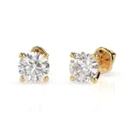 Сережки Солітер 1.0 ct — фото 2