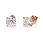 Сережки Солітер 1.0 ct — фото 4