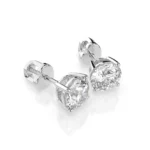 Сережки Солітер 1.4 ct — фото 2