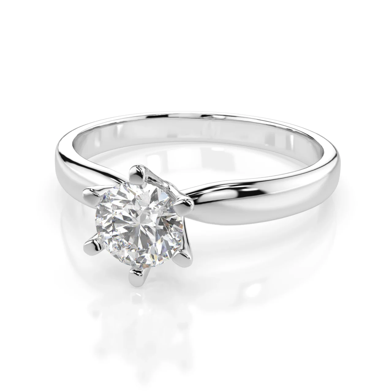Каблучка Солітер 0.7 ct — фото 2