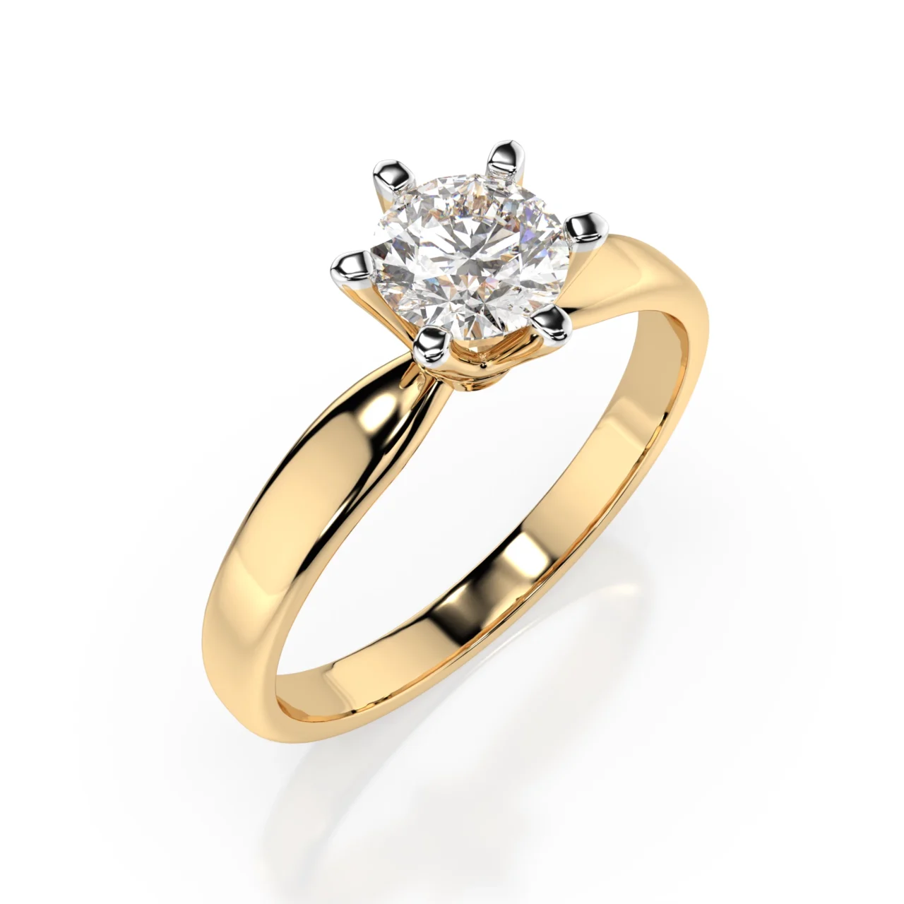 Каблучка Солітер 1.0 ct — фото 3