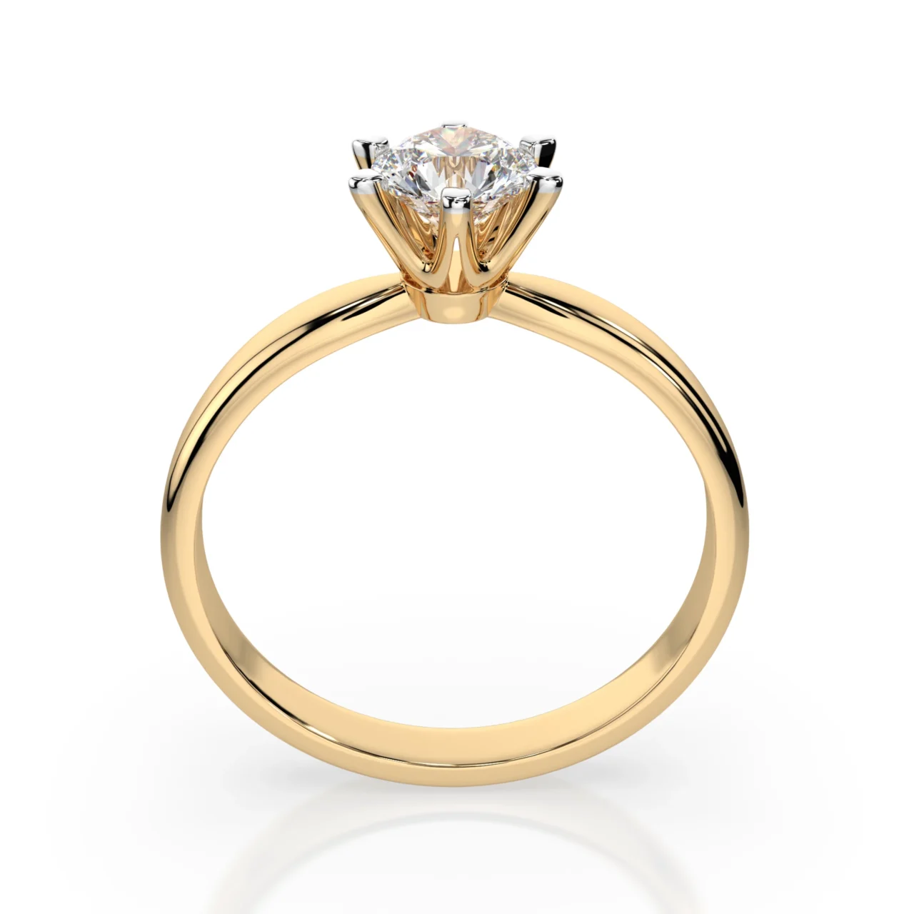 Каблучка Солітер 1.0 ct — фото 4