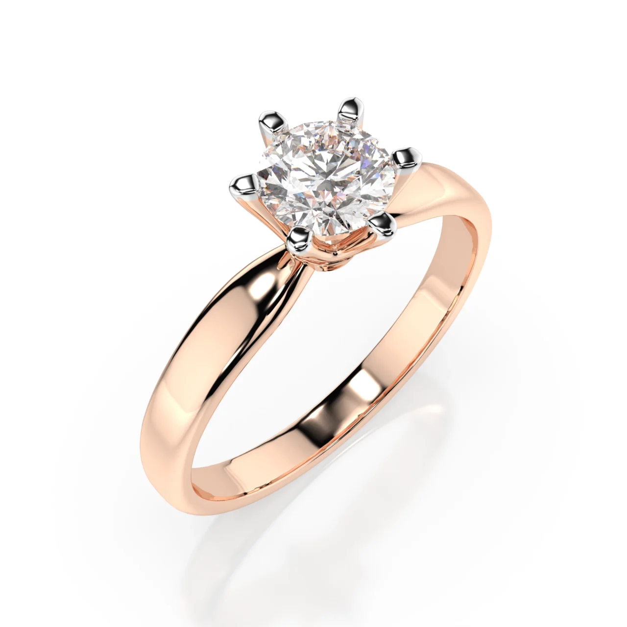 Каблучка Солітер 1.0 ct — фото 6