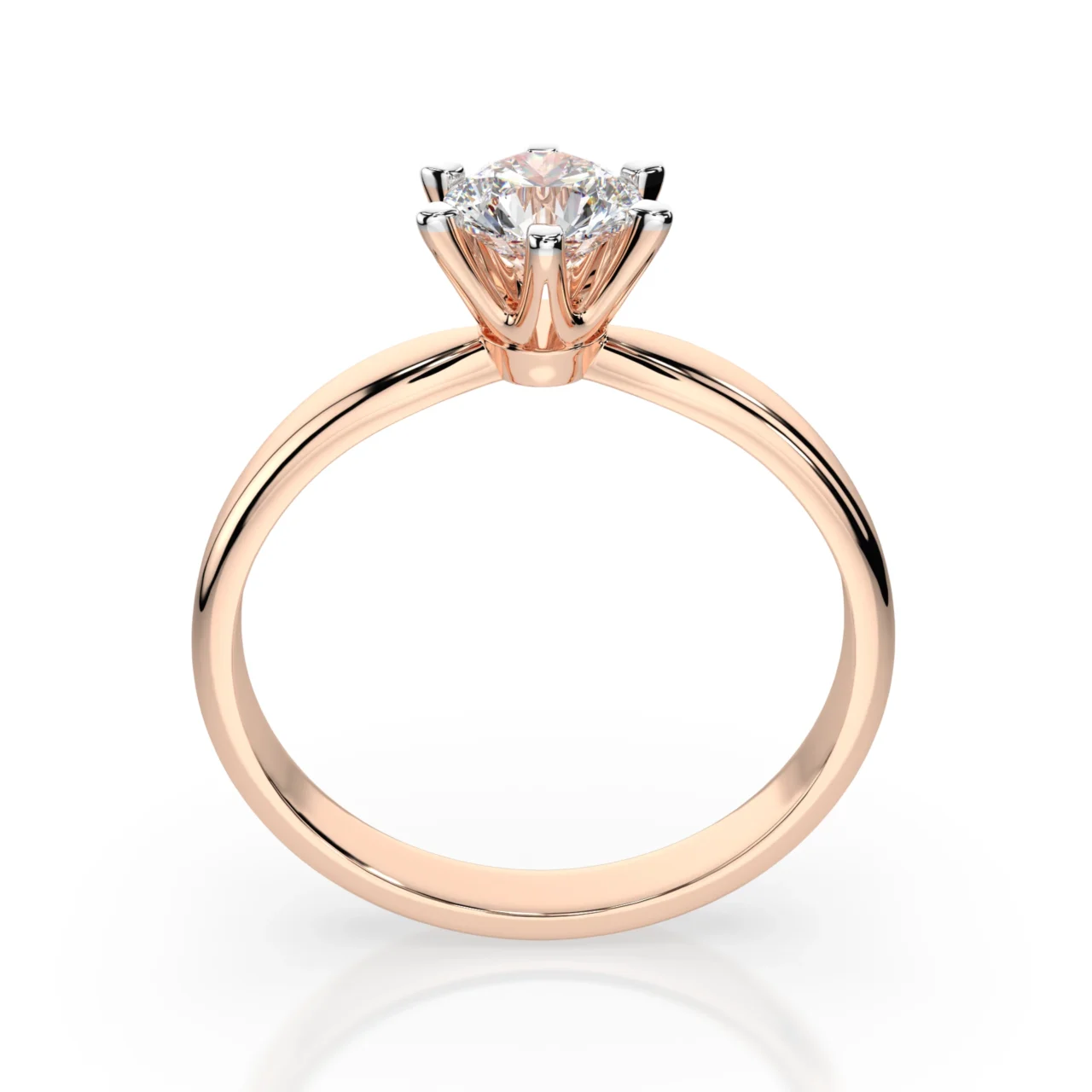 Каблучка Солітер 1.0 ct — фото 7