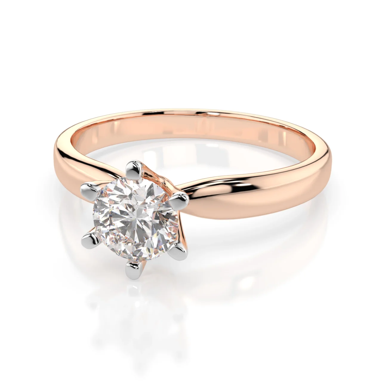 Каблучка Солітер 1.0 ct — фото 8
