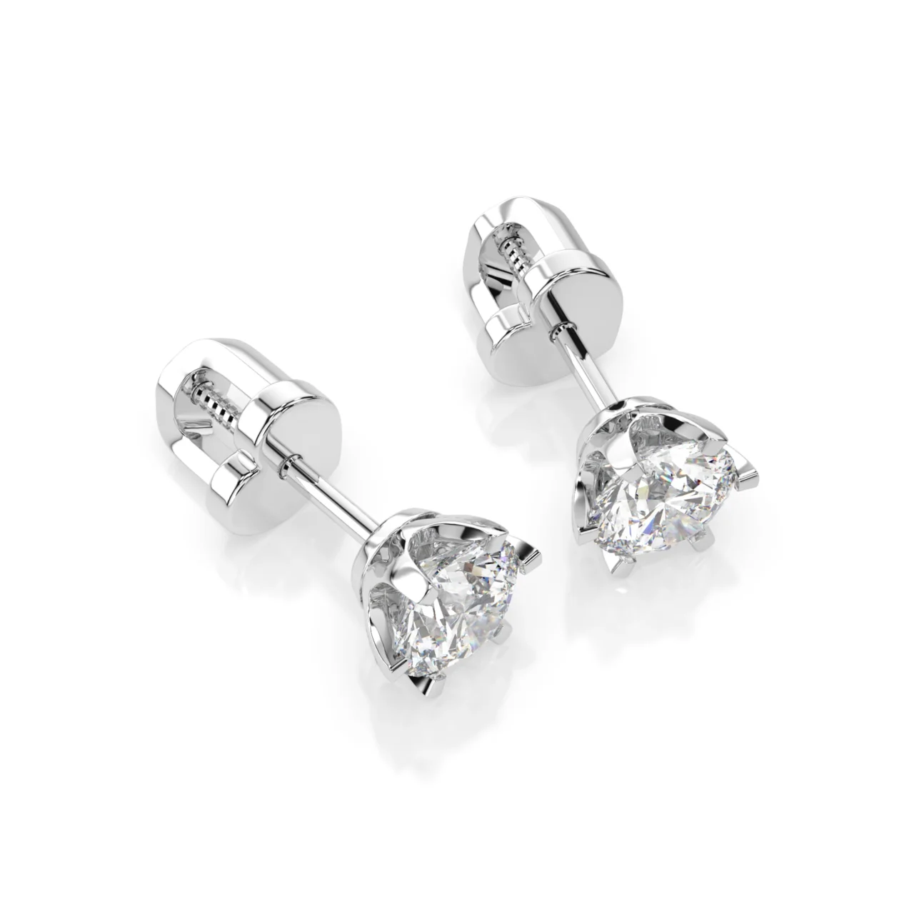 Сережки Солітер 1.0 ct
