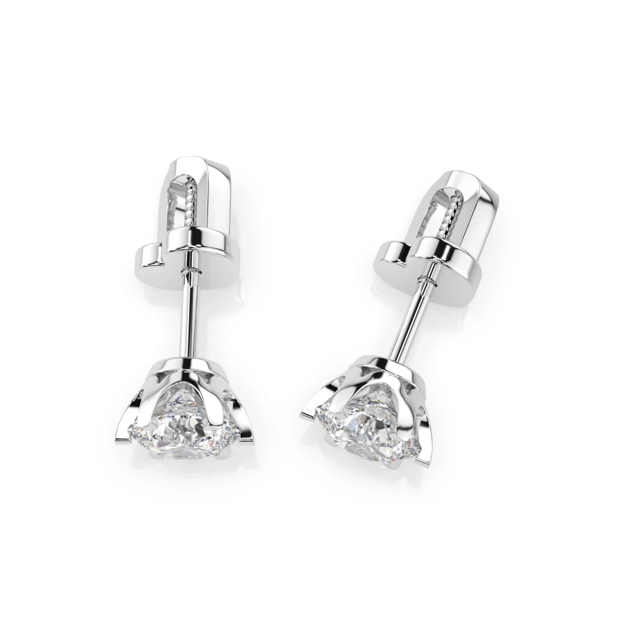 Сережки Солітер 1.0 ct — фото 2