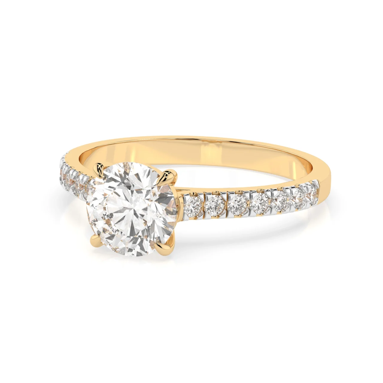 Каблучка Солітер Вічність 0.7 ct — фото 5