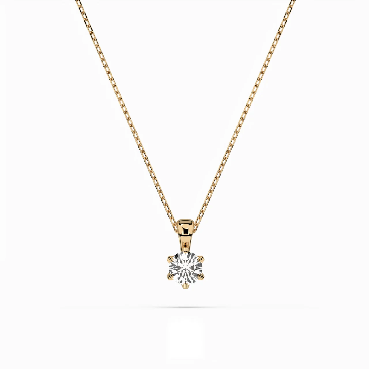Кольє Солітер 0.3 ct — фото 3