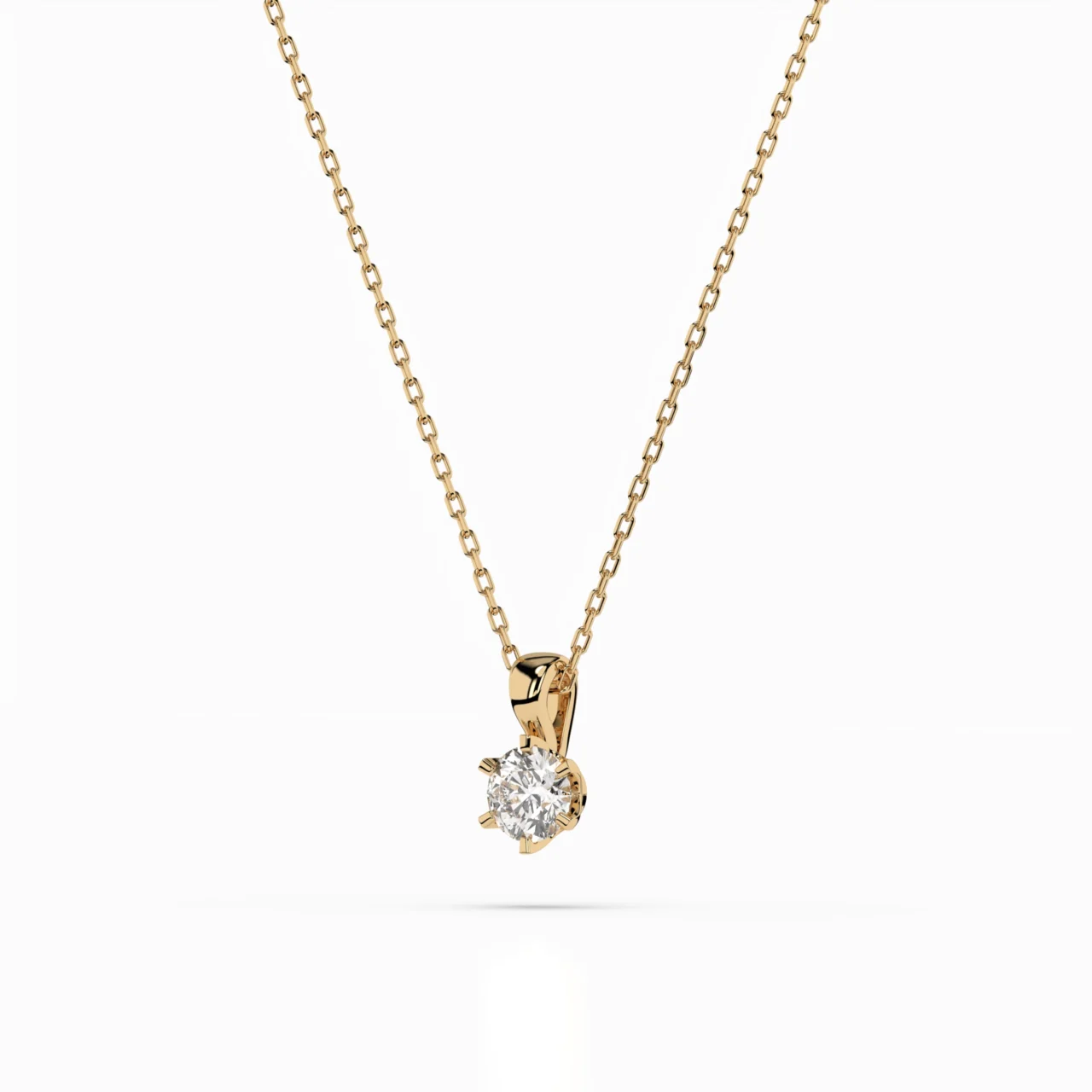 Кольє Солітер 0.3 ct — фото 4