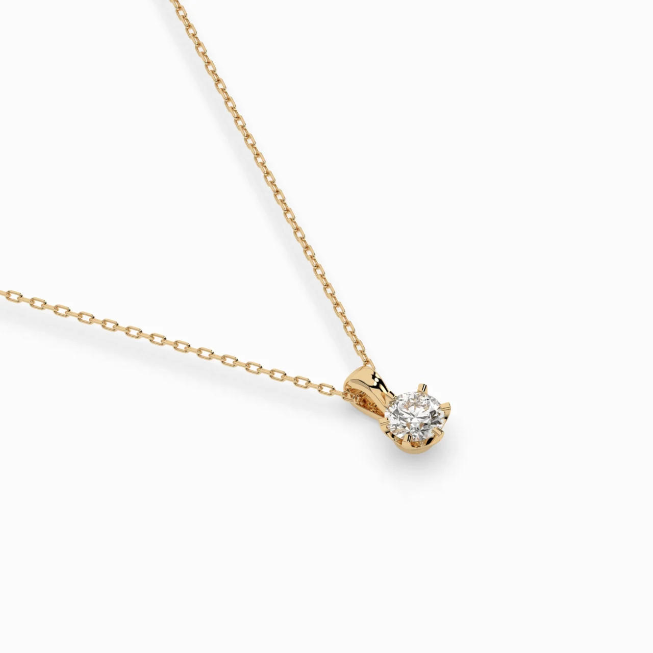 Кольє Солітер 0.3 ct — фото 5