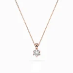 Кольє Солітер 0.3 ct — фото 6