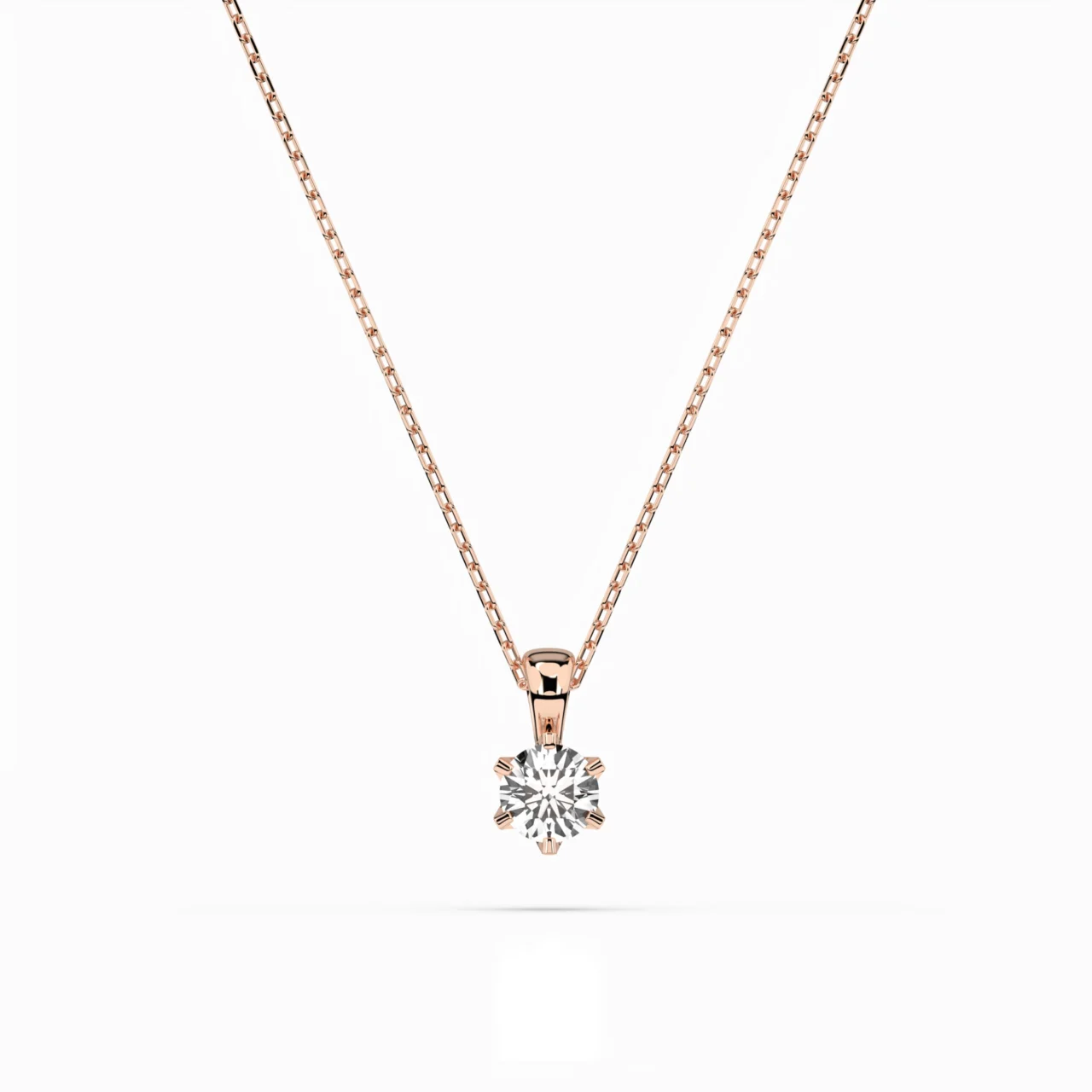 Кольє Солітер 0.3 ct — фото 6