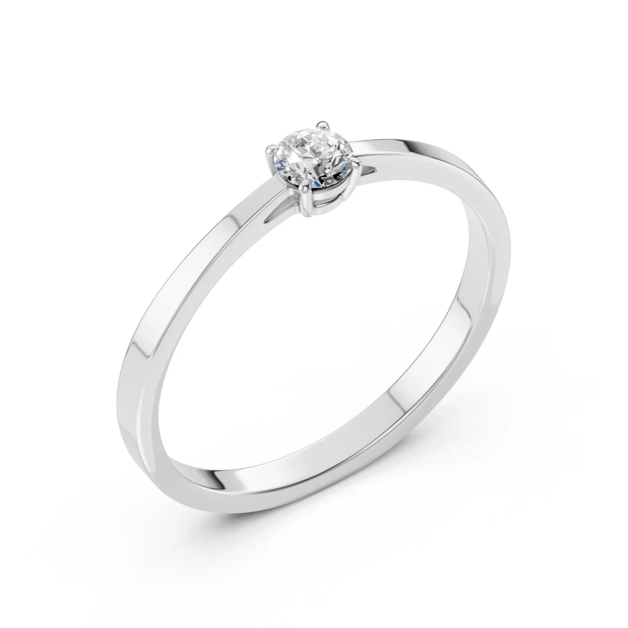 Каблучка Солітер 0.15 ct