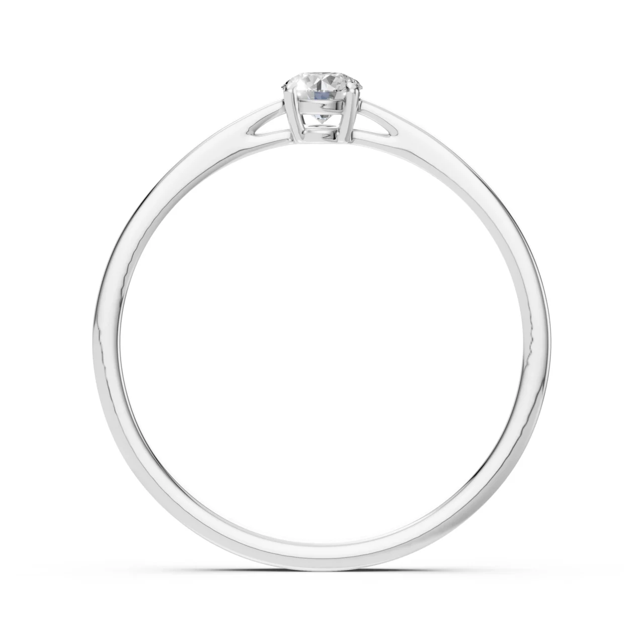 Каблучка Солітер 0.15 ct — фото 2