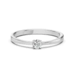 Каблучка Солітер 0.15 ct — фото 3