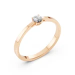 Каблучка Солітер 0.15 ct — фото 7