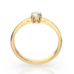 Каблучка Солітер 0.3 ct — фото 5