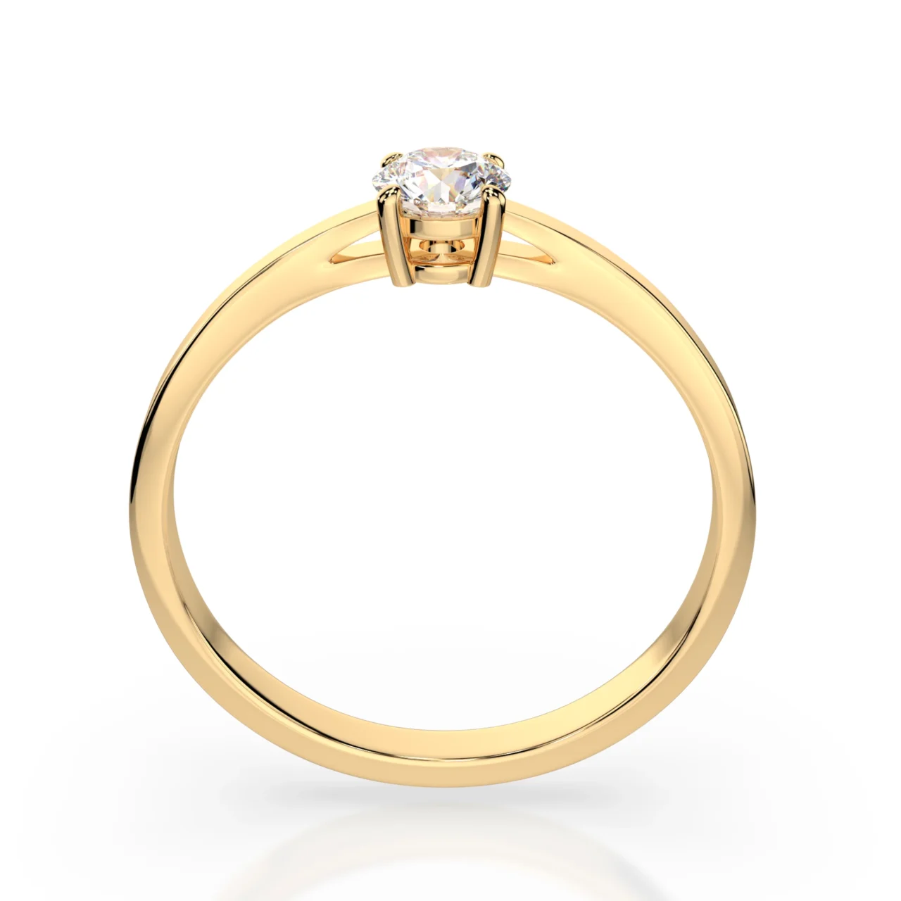 Каблучка Солітер 0.3 ct — фото 5