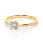 Каблучка Солітер 0.3 ct — фото 6
