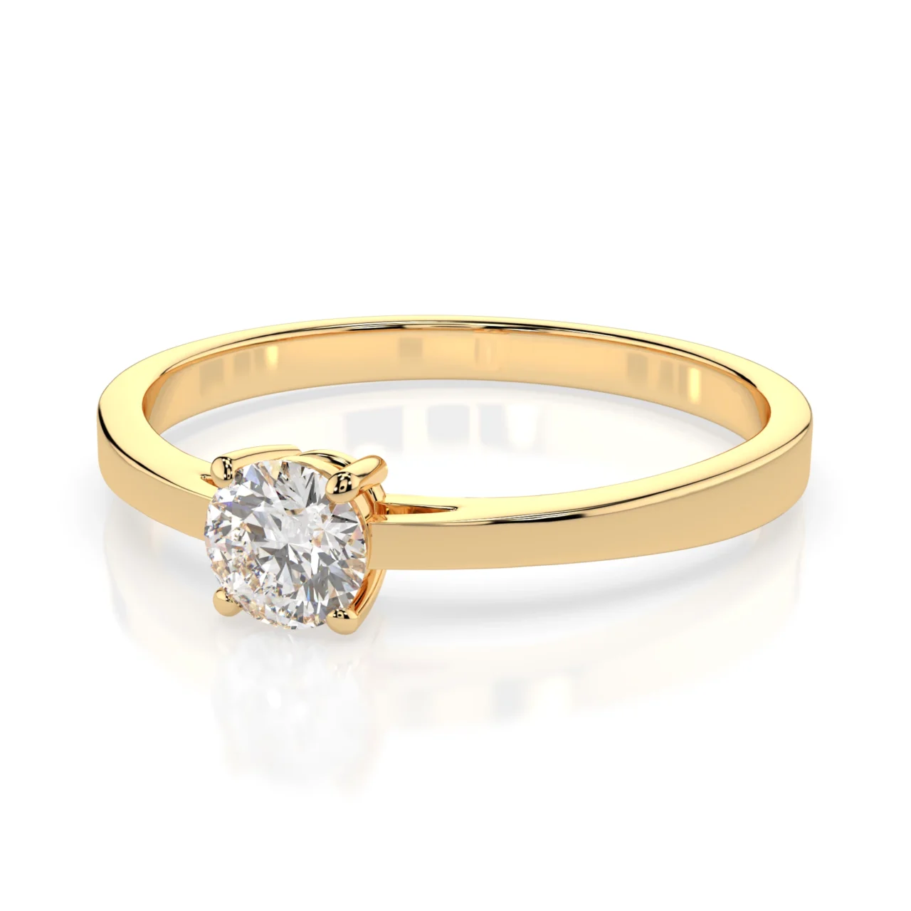 Каблучка Солітер 0.3 ct — фото 6