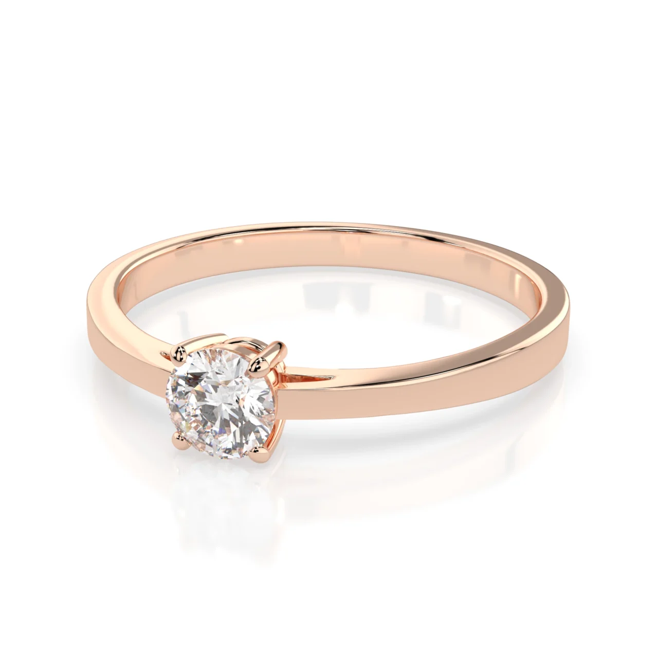 Каблучка Солітер 0.3 ct — фото 9