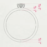 Каблучка Солітер 0.15 ct — фото 11