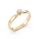 Каблучка Солітер 0.2 ct — фото 4