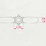Каблучка Солітер 0.2 ct — фото 10