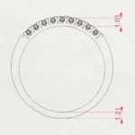 Каблучка Вічність 0.18 ct — фото 11