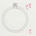 Каблучка Солітер 0.1 ct — фото 11