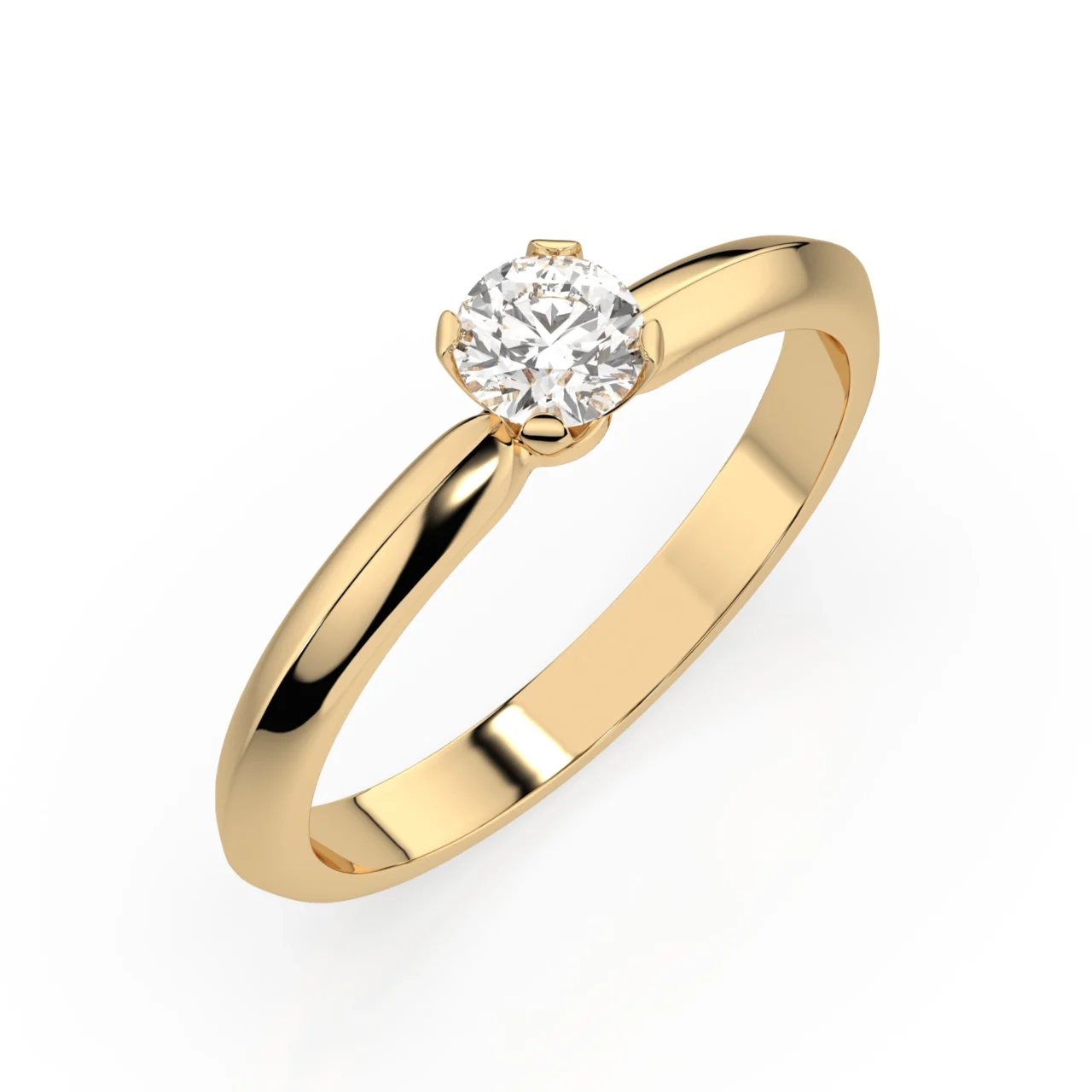 Каблучка Солітер 0.25 ct — фото 4