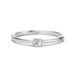 Каблучка Солітер 0.1 ct — фото 3