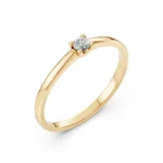 Каблучка Солітер 0.1 ct — фото 4